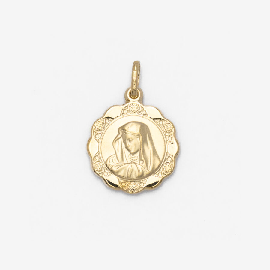 Scalloped Madonna Pendant