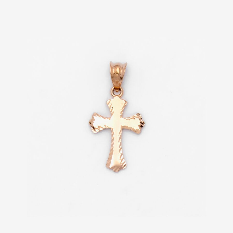 Plain Orthodox Diamond Cut Cross