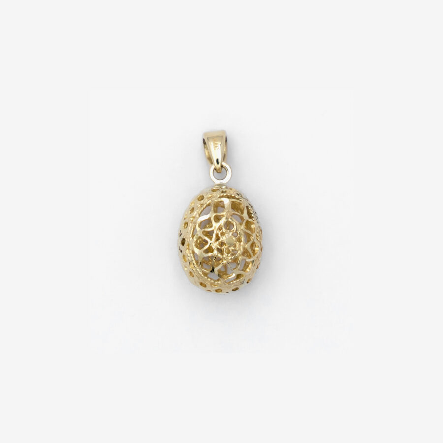 Filigree Egg Pendant