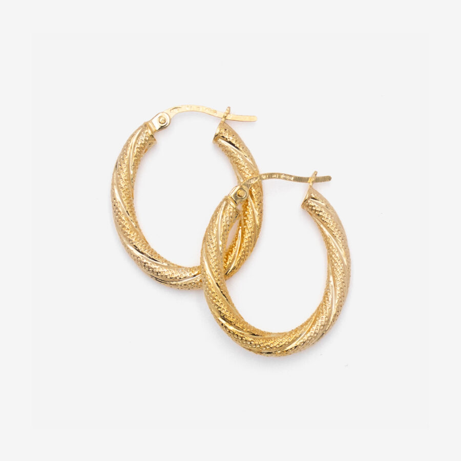 Frosted oval tube hoop