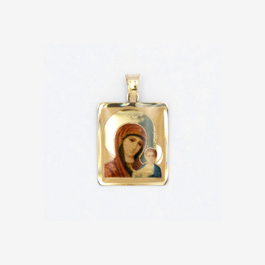 Mary Jesus Enamel Pendant