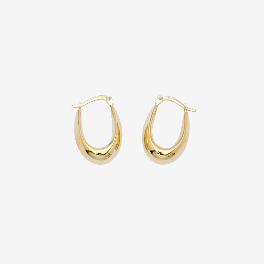 Graduated oval chunky hoops