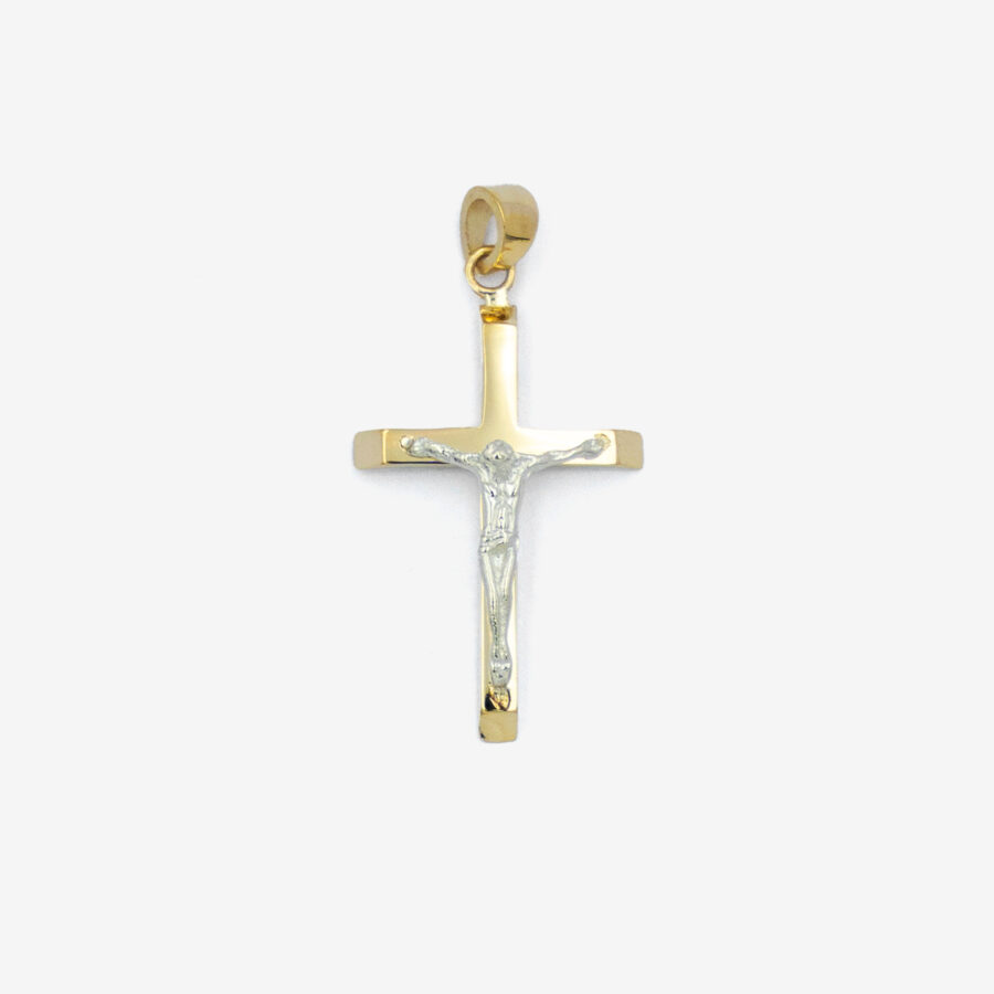 2 Tone Crusifix Cross