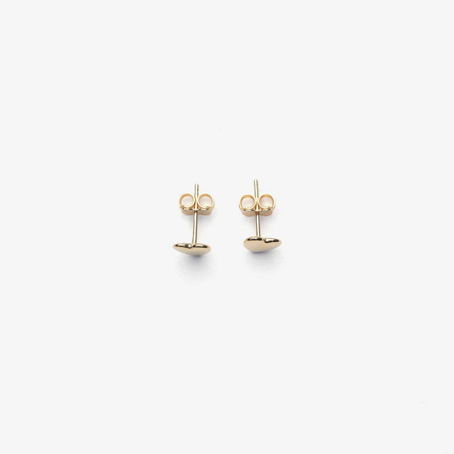 Small Heart Plain Stud