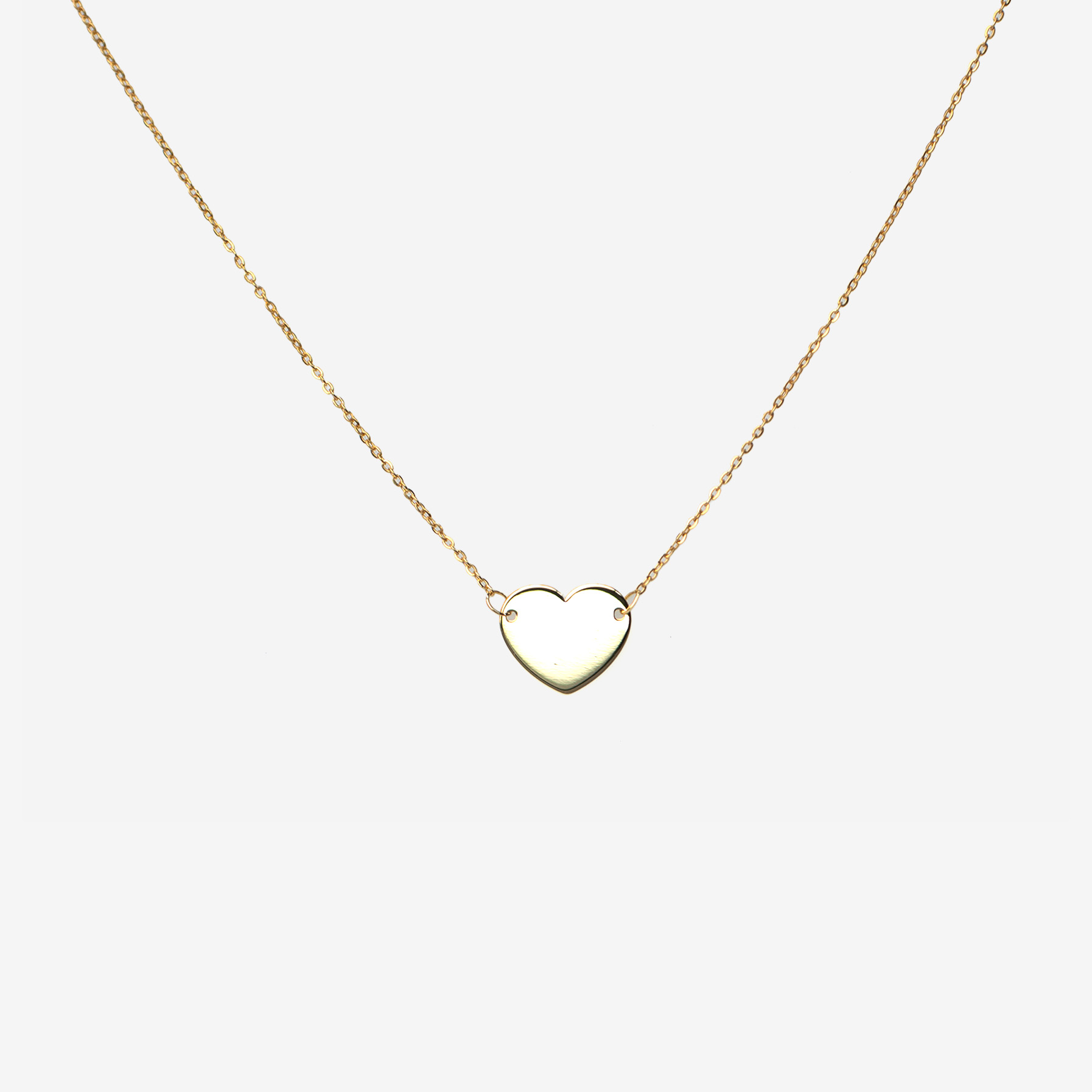 Flat Heart Necklace