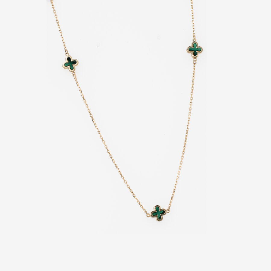 3 Clove Malachite Necklace