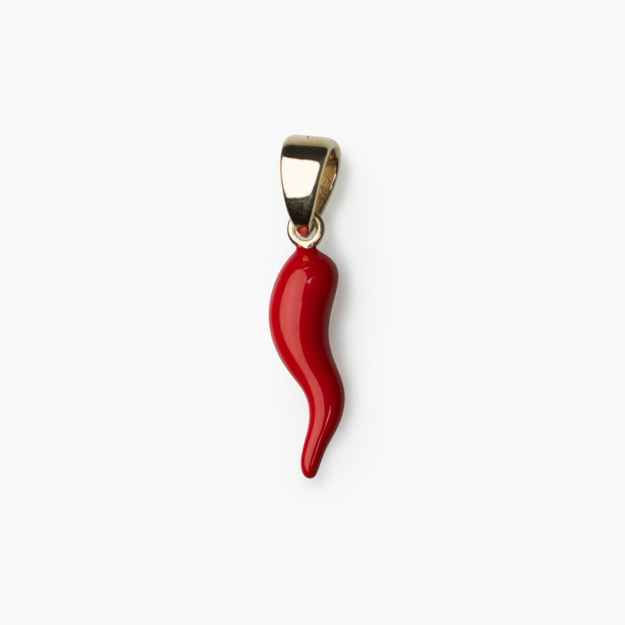 Extra Small Horn of Plenty with Red Enamel