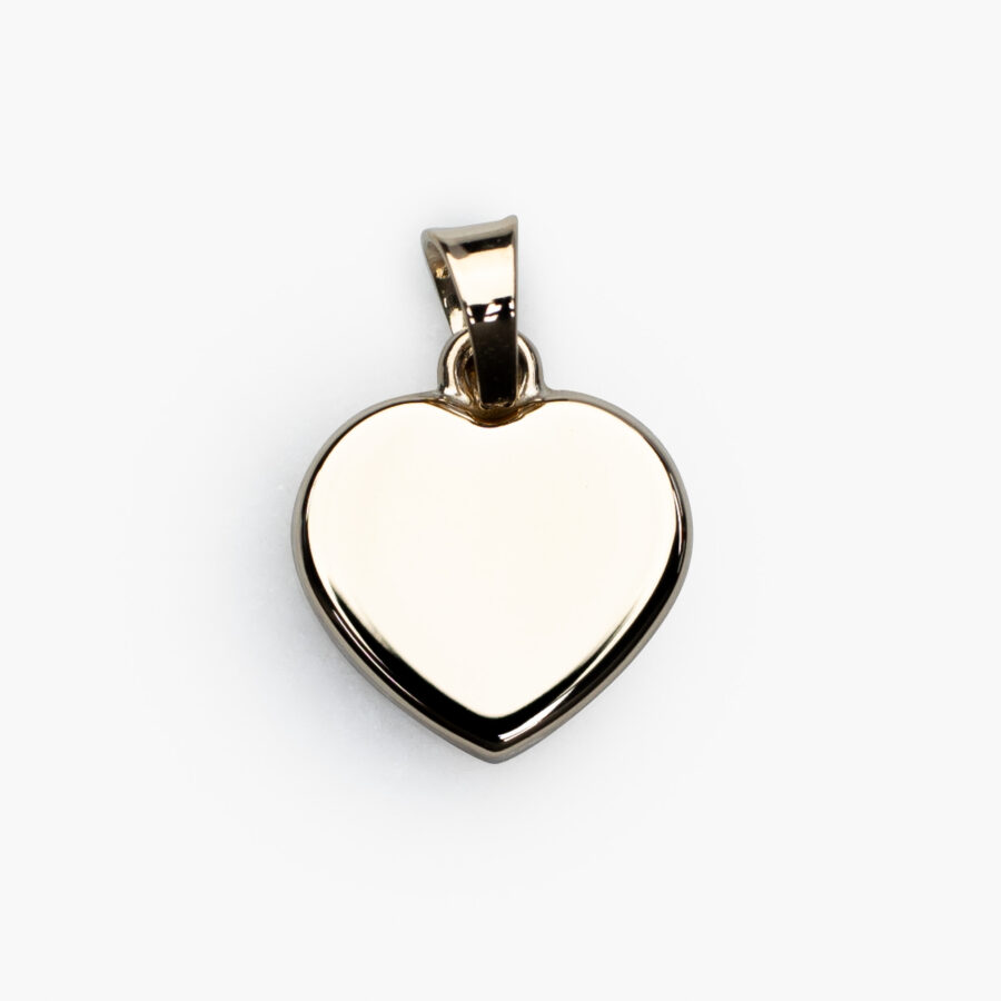 Plain Heart Pendant Yellow Gold