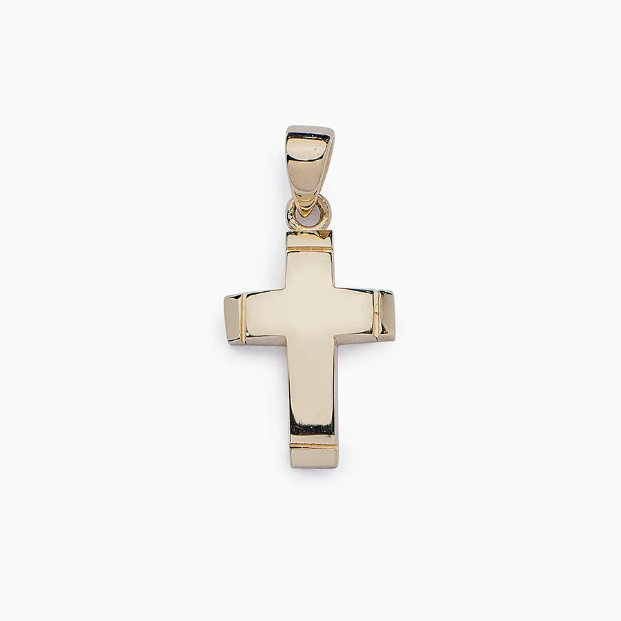 Small Plain Slightly Curved Cross